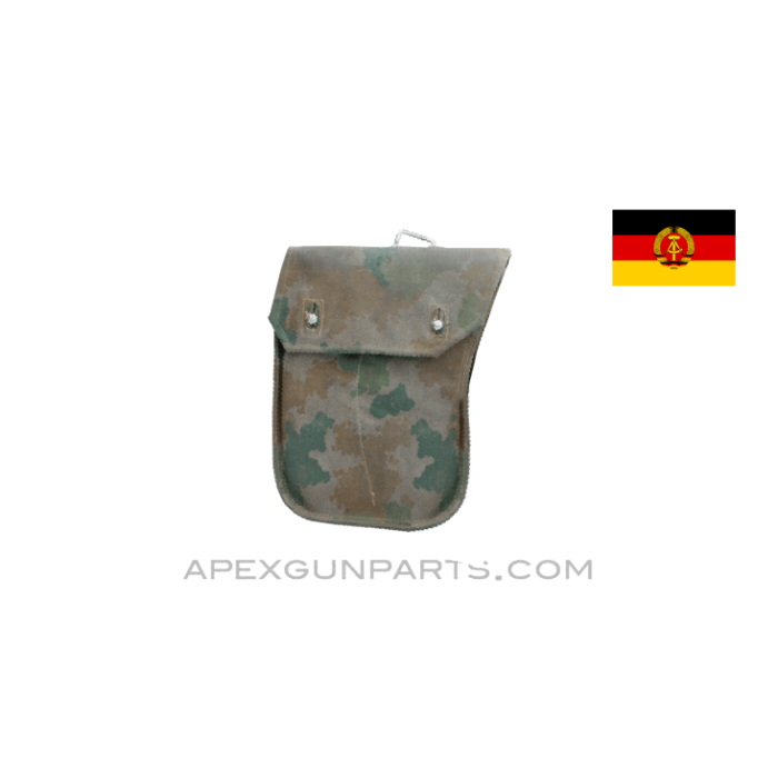 East German AK-47 Magazine Pouch, 2-Cell, Splotch Pattern, Canvas *Good*