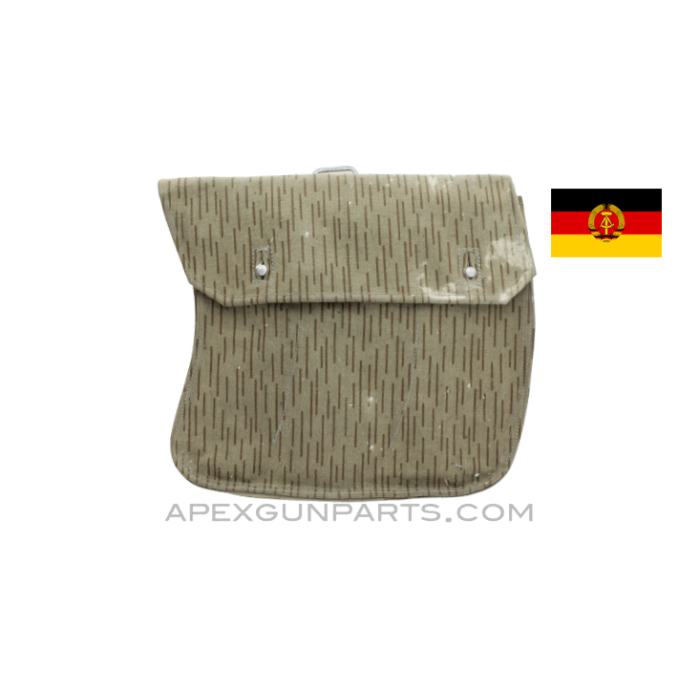 East German AK-47 Magazine Pouch, 3-Cell, Rain Drop Pattern, Canvas *Very Good*