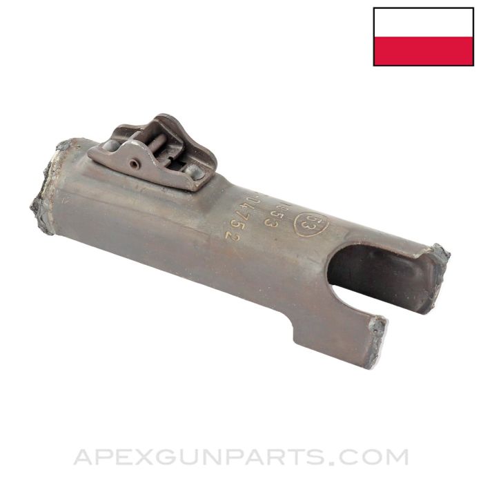 Polish PPS-43 Rear Sight Assembly & Receiver Section, w/ Factory Markings *Good*