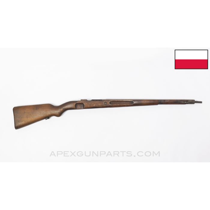 Polish K98AZ Mauser Stock, 37", Depot Modified Length, Wood *Good* 