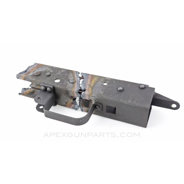 AK Trigger Guard, w/ Rear Trunnion, Attached to Demilled Receiver Section, US Made *Unused*