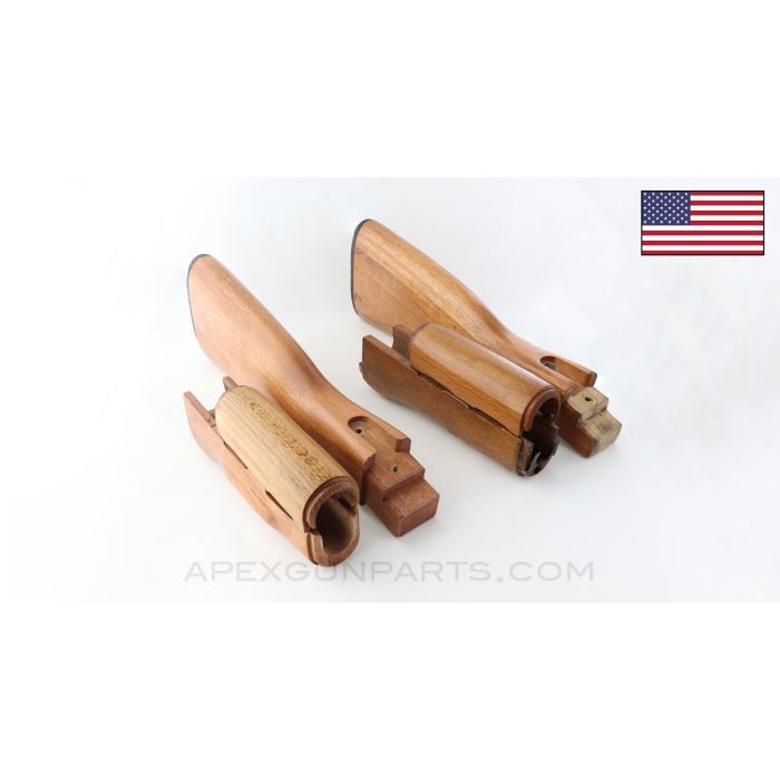 AK47/AKM Furniture Set, No Sling Loop, U.S. Made, 922(r) Compliant Part, Choice of Color *Good*