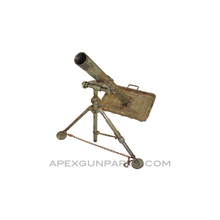 Yugoslavian 82mm Mortar Set, M69A, Rectangular Baseplate, Matching *GOOD* 