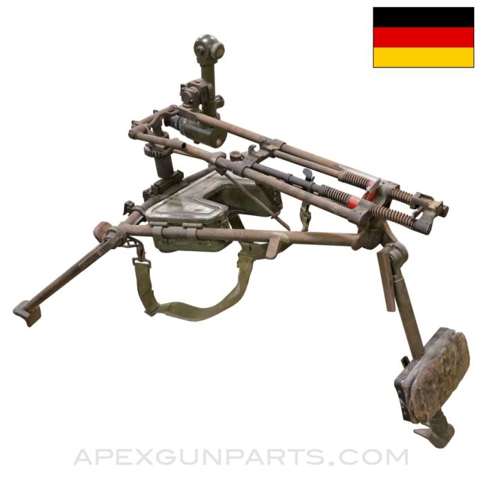 German H&K MG-3 Field Tripod, Complete, w/ Hensoldt Optic *Good* 