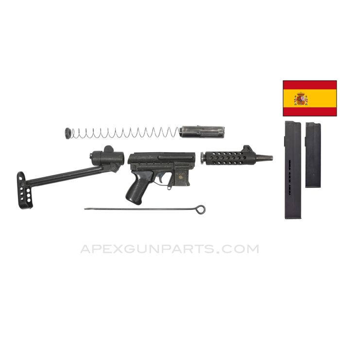 STAR Z-70B Parts Kit, w/ Original 8" Barrel, Complete, 9MM Parabellum, In Factory Box, 1-20rd & 1-30rd Magazine 