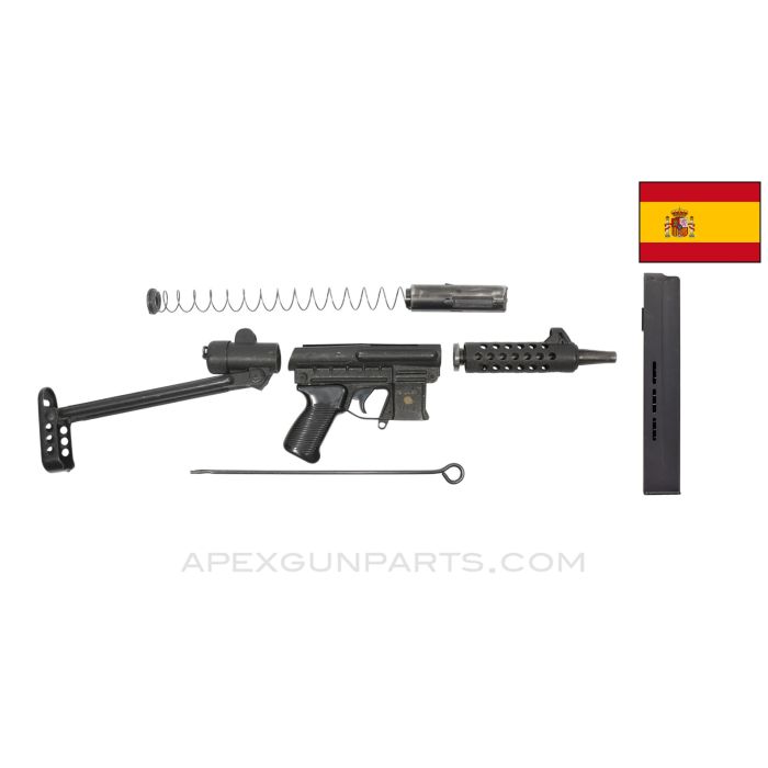 STAR Z-70B Parts Kit, w/ Original 8" Barrel, Complete, 9MM Parabellum, In Factory Box, 1-30rd Magazine 