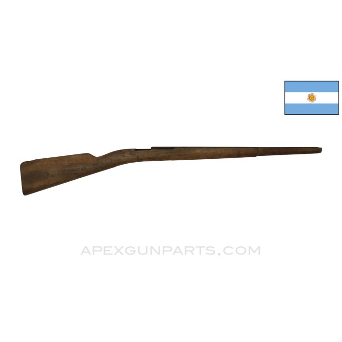 M1891 Argentine Mauser Carbine Converted Stock, 37", Stripped, Wood *Fair*