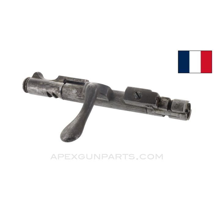 French Lebel 1886 Bolt Assembly, Complete, Modified Turn Down Handle, 8×50mmR Lebel, *Good*