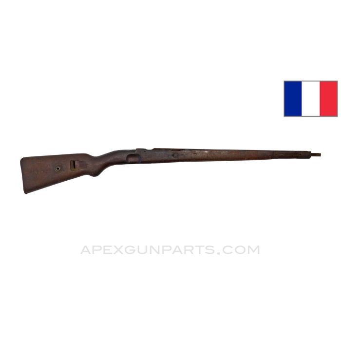 K98k Mauser Stock, 38", Wood, MFG for France, *Fair*