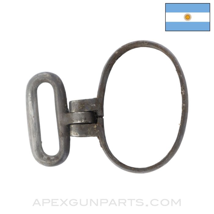 M1909 Argentine Mauser Carbine Rear Barrel Band w/ Sling Swivel *Good*