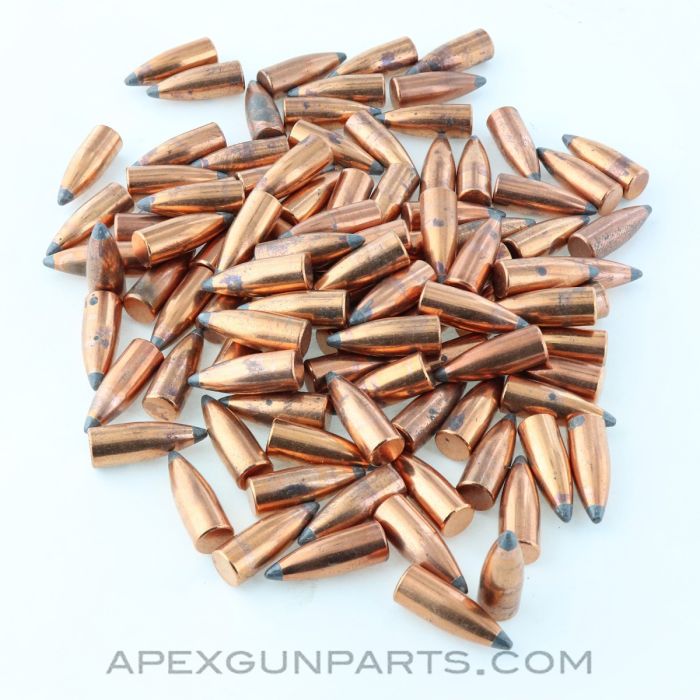 .30 Cal Soft Point Bullets (Rifle) - 125 Grain, 100 count, Stained *Unused* 