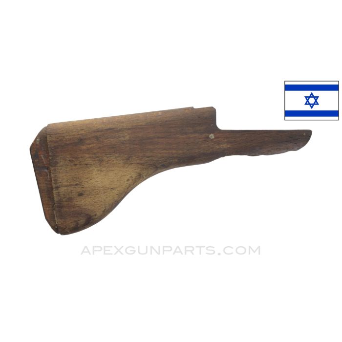 UZI Wood Buttstock, Stripped, Type 3, Quick Detach, *Good*