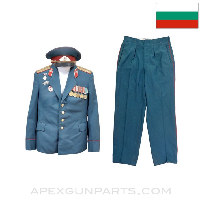 Bulgarian WW2 Veteran USSR Parade Uniform Set, w/ Original Jubilee Medals & Shoulder Boards/Badges *Very Good* 