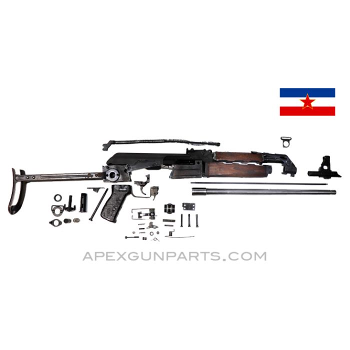 Yugoslavian M70AB Milled Underfolder Parts Kit w/ US Barrel, 7.62X39 *Good* 