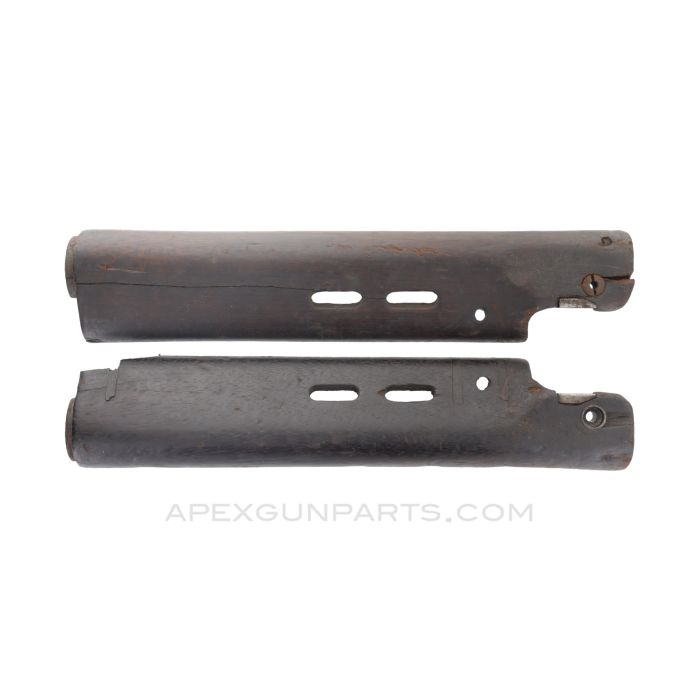 L1A1 Handguard Set, Cracked, Wood, Indian *Fair*