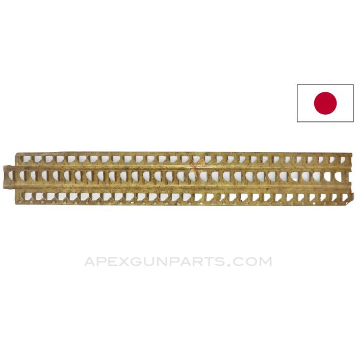 Japanese Type 92 Hotchkiss Feed Strip, 30rd, Brass, 7.7x58 *Fair* 