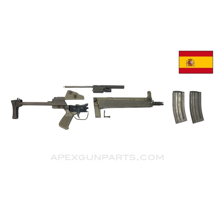CETME Model LC Parts Kit, w/ Collapsible Stock, Original Populated 12.5" Barrel & Two Magazines, 5.56mm NATO * COMING SOON!! ADD to WISHLIST!!