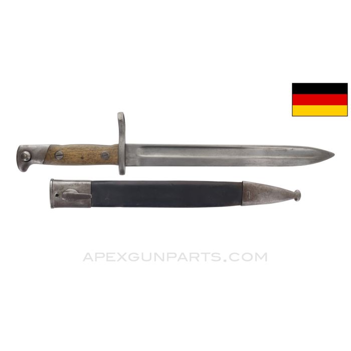 Spanish M1893 Mauser Bayonet, w/ Scabbard, German MFG *Good*