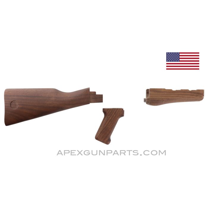 WASR-10 / AK-47 Century Arms 50th Anniversary Stock Set, Walnut, US Made 922(r)  *NEW Old Stock* 