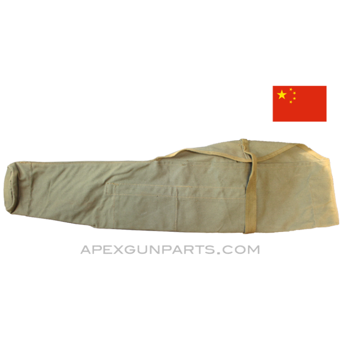 Chinese SKS Rifle Case, 27", With Shoulder Strap, OD Green Canvas *Good* 