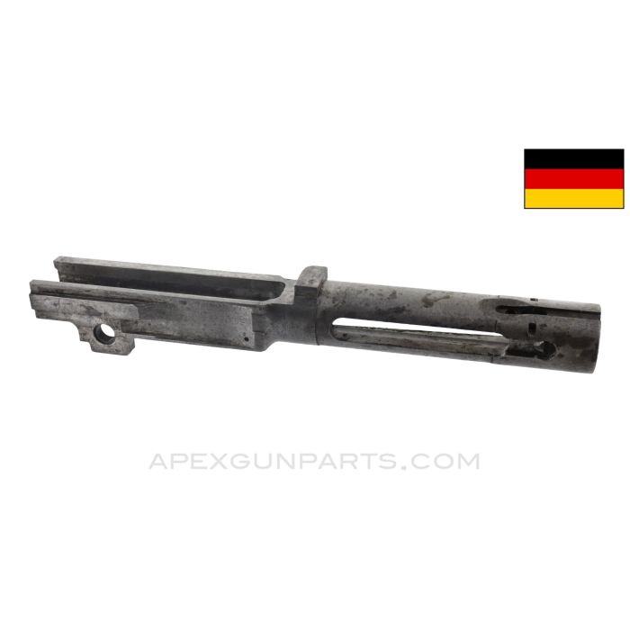 MG-13 Barrel Extension, Stripped, Tight Fracture on Top, Waffen Marked *Good* 