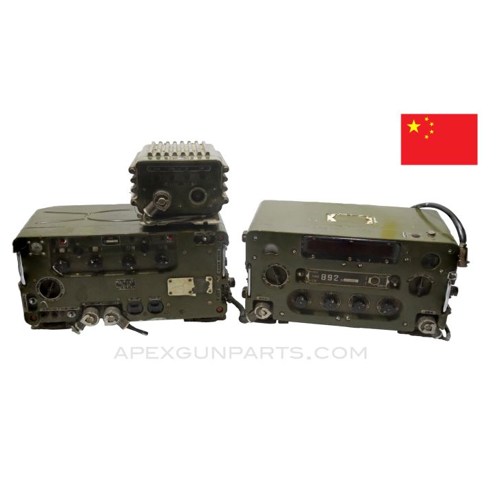 Gulf War Bring Back Captured Iraqi Chinese Made Type 889 Transmitter & Type 892 Receiver Boxes, w/ Power Supply *Good* 