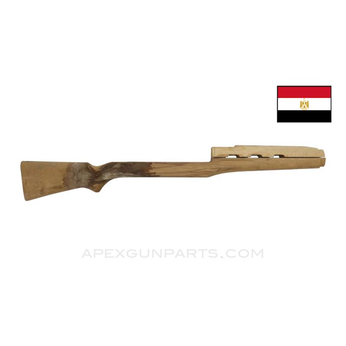 Egyptian Rasheed Carbine Stock, w/ Handguard, Water Stained, Unfinished, *As-Is*