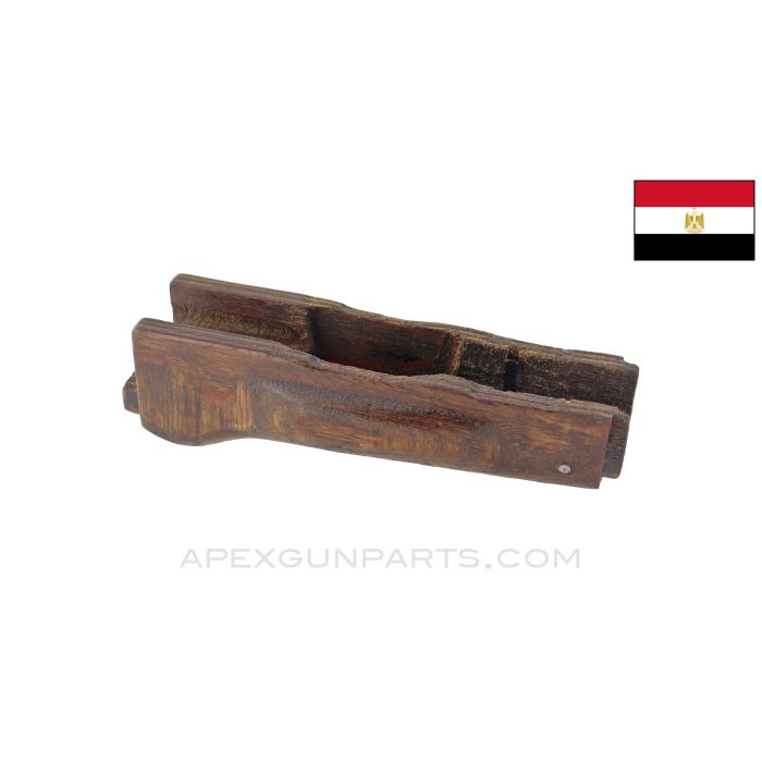 Egyptian AKM Palm Swell Lower Handguard, Laminated Wood *Good*