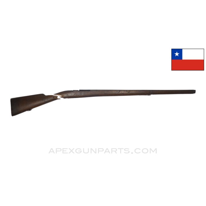 Chilean M93/M95 Mauser Stock, 45", Small Ring, Wood, *Poor* Sold *As-Is*