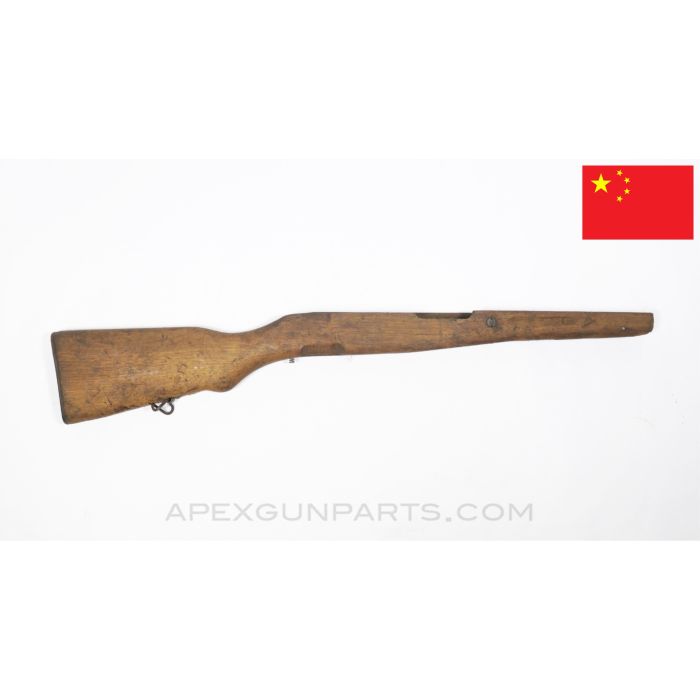Chinese SKS Stock, 29", Stripped w/ Sling Loop & Buttplate, Cracked *Fair*