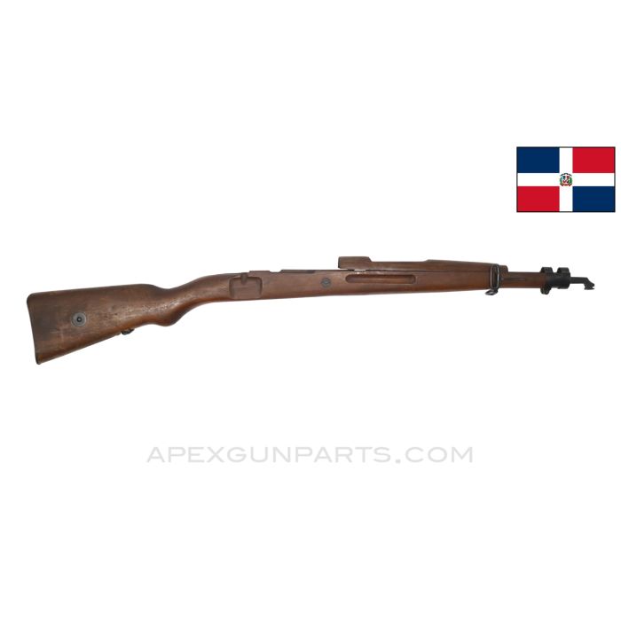 Dominican Republic M1953 Mauser Stock Set, 38", Complete, M98 Action Length, Wood, *Very Good*