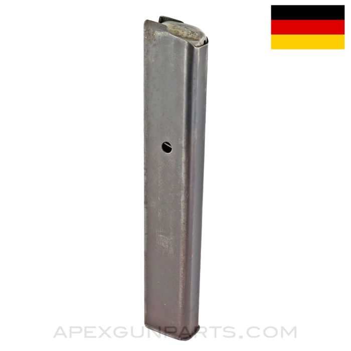 MP34 Magazine, 32rd, 9X19 / 7.65 Luger, Waffen Marked, Blued Steel, *Good* 