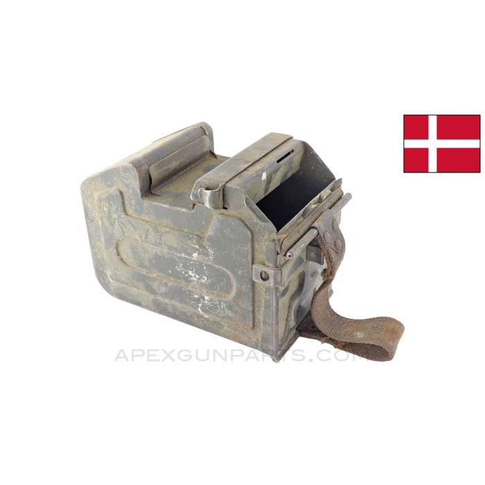 Madsen Saetter Assault Drum, Holds 50rd Belt, Steel, .30-06 *Very Good* 