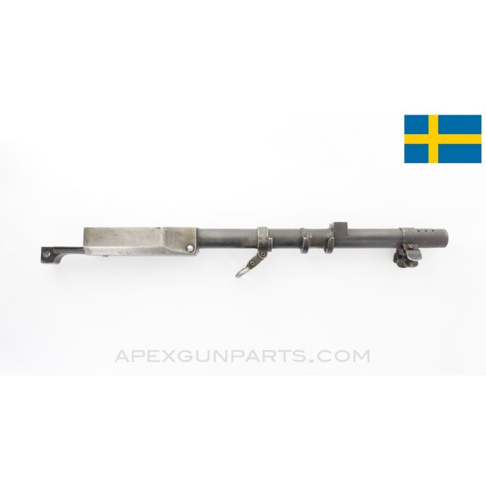 Swedish M1937 BAR Gas Tube, w/ Sling Swivel & Bipod Leg Clips *Good*