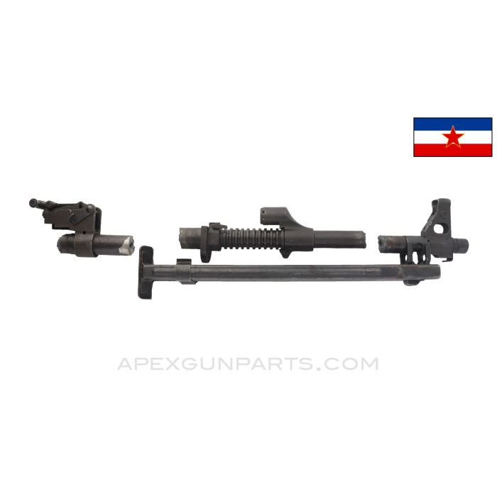 Yugoslavian M72 Barrel Component Set, Rear Sight Block, Gas Block & Front Sight Assembly w/ Bipod, *Good*