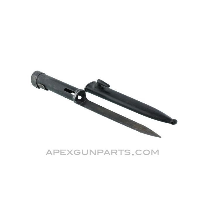 FAL Bayonet & Scabbard, Socket Type, *Good*
