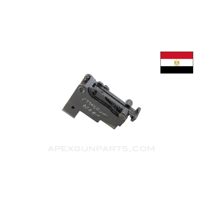 Egyptian AKM Rear Sight Block Assembly, Western Markings, *Good*