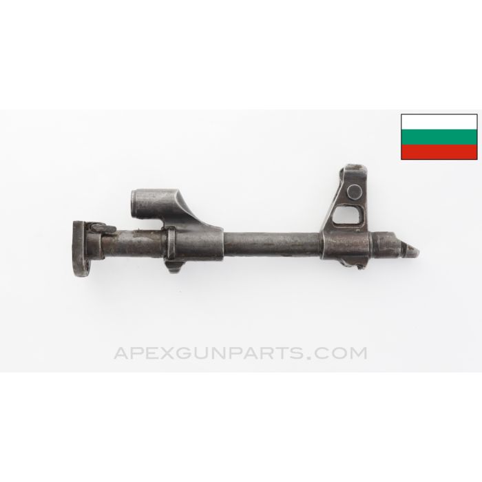 Bulgarian AK-47 Gas Block & Front Sight Block Assembly, Demilled Barrel Piece, 7.62x39mm *Very Good*