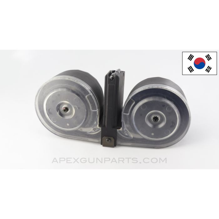 M16/AR15 Drum Magazine for Parts, 100rd, KCI, .223/5.56x45 *Fair*