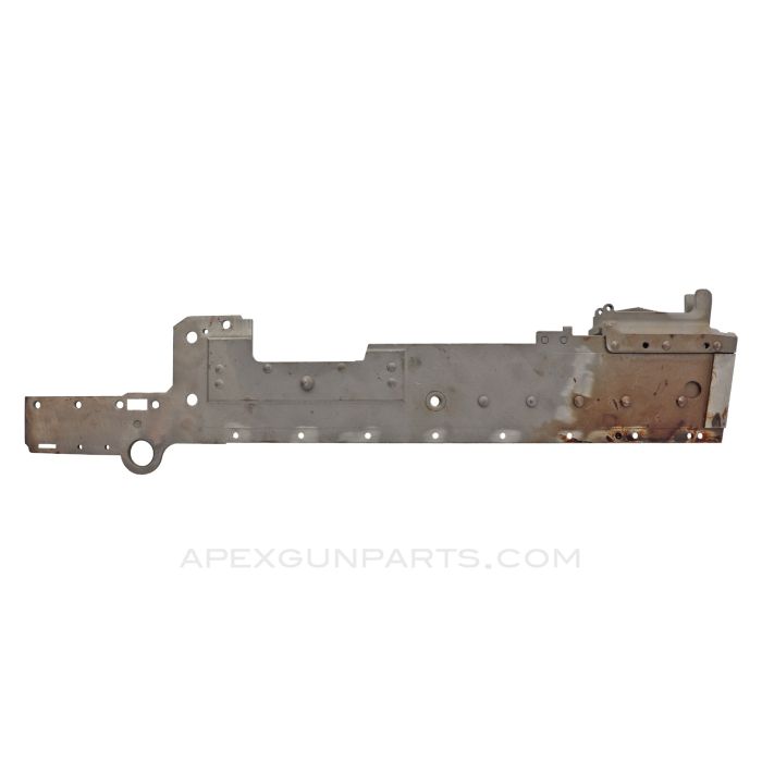 FN MAG58 Side Plate, Left with Top Plate / Rear Sight Base and Bolt Rail *Good* 
