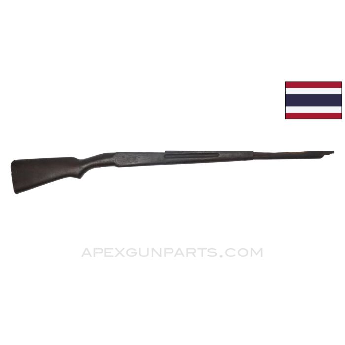 Siamese Type 45 Mauser Project Stock, 44", Stripped w/ Buttplate, Dark Wood *Poor*