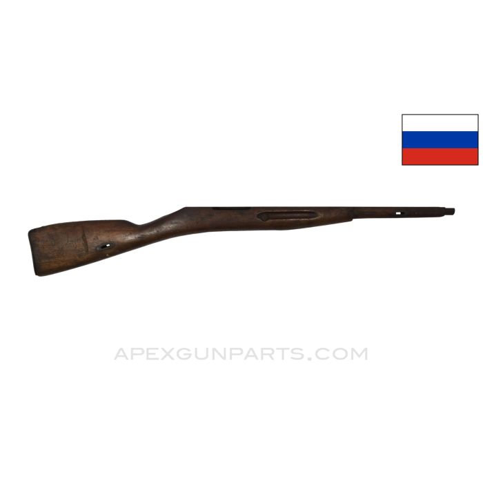 Russian Mosin Nagant M38 Stock, 37", Wood, Cracked, *Fair*