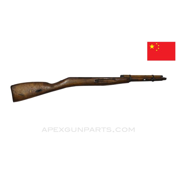 Chinese Mosin Nagant Type 53 Stock Set, 37", Wood, Broken Nose, *Fair*