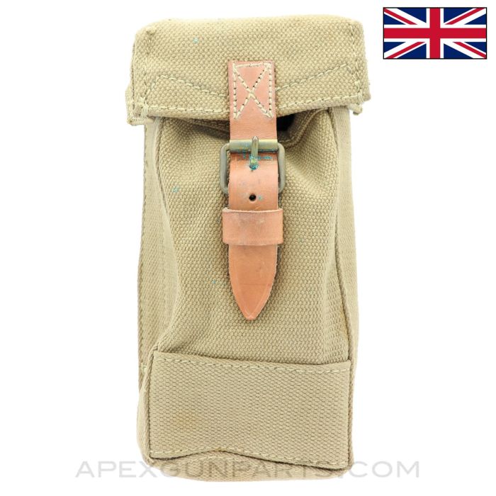 British Lewis / Vickers MG P37 Gunners Accessory Pouch, Khaki Canvas *Very Good*  