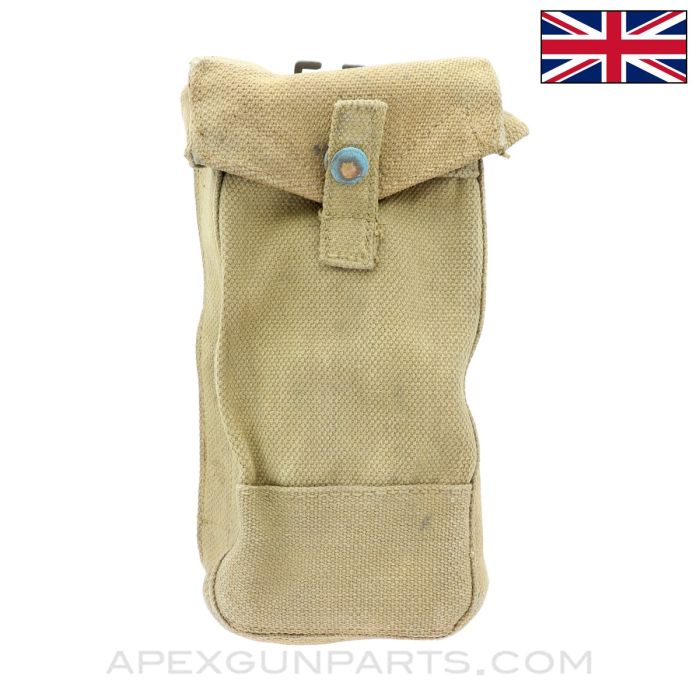 British WWII Ammo / Equipment Pouch, Canvas, *Good*