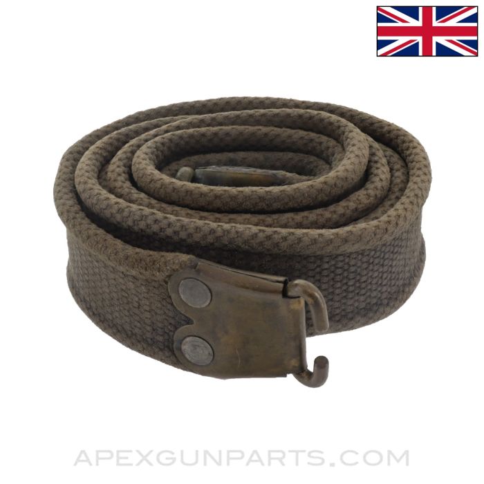 Royal Air Force Lee-Enfield Web Sling, Grey / Blue Canvas, *Fair*
