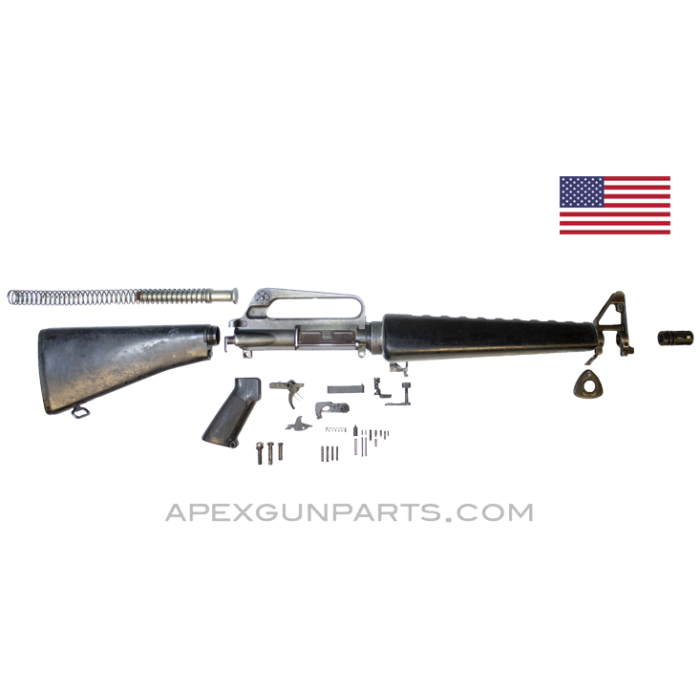 Colt M16A1 Rifle Parts Kit, Triangle Handguards, 5.56 NATO / .223 *Good*