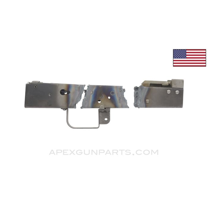 AK-47 / AKM Pistol Trunnions, Front and Rear, with Trigger Guard & Bullet Guide, Demilled Receiver, US Made *Good*