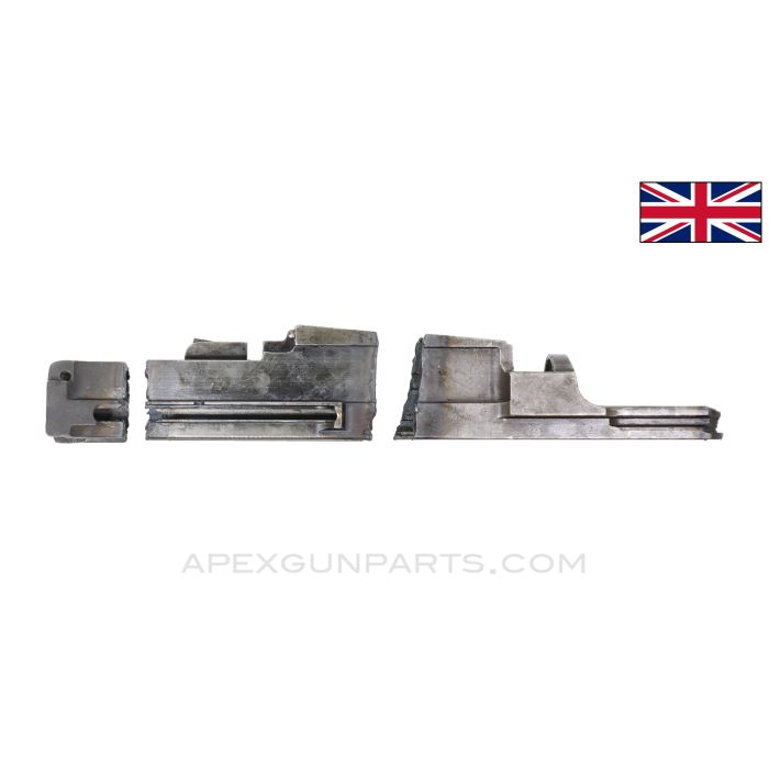 BREN MK1 Torch Cut Receiver, 3 Sections, Rear Sight Arm Cut, No Gas Cylinder *Good*