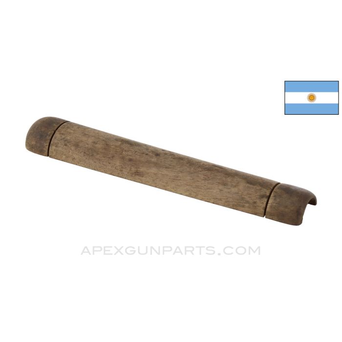 M1891 Argentine Mauser Rifle Handguard, 7.75", 6" Wire Slot Spacing, Long, Late Type *Fair*
